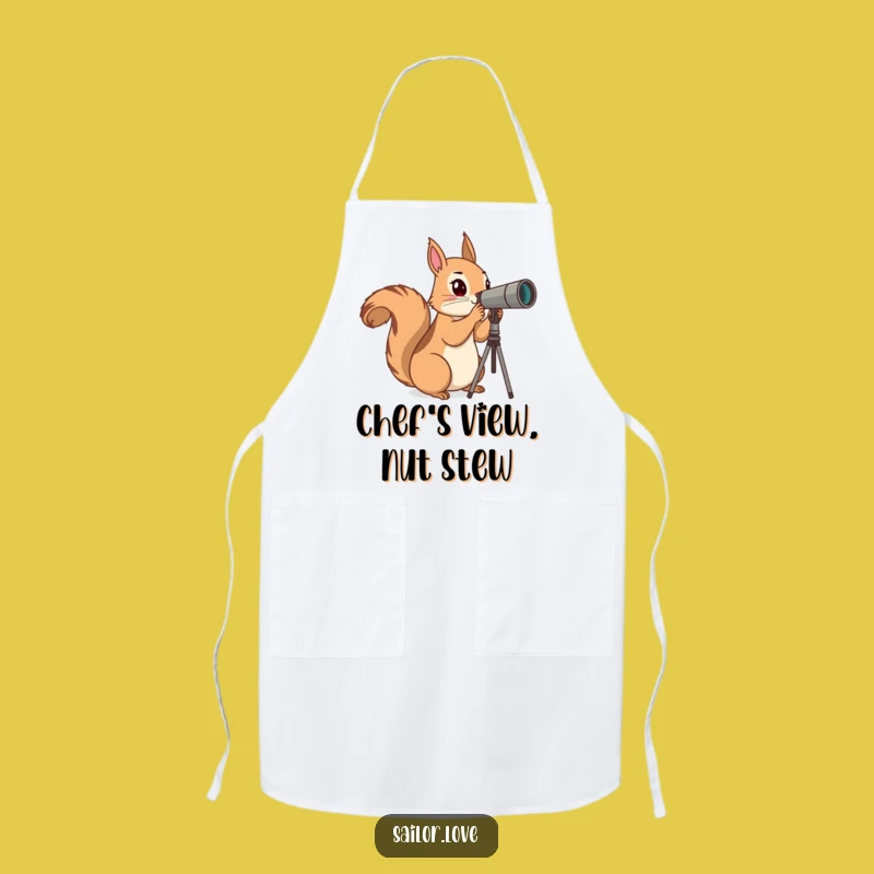 Funny Squirrel Explorer Apron: Chef's Discovery Tool, Hilarious Kitchen Gift