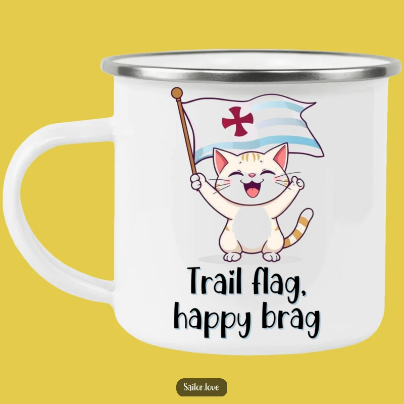Funny Cat Captain Camping Mug: Adventure Fuel, Adorable Funny Cat Gift